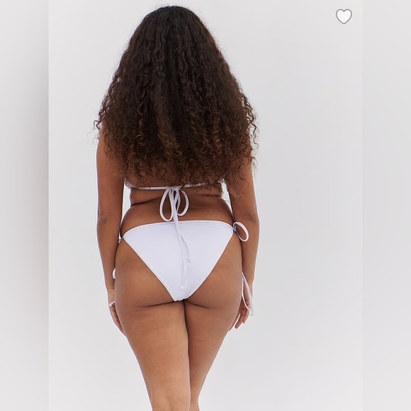 NWT! Frankie’s Bikinis x Victorias Secret White Iconic Cutout One Piece Sz L - Picture 3 of 9